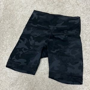 Camo Lululemon biker shorts